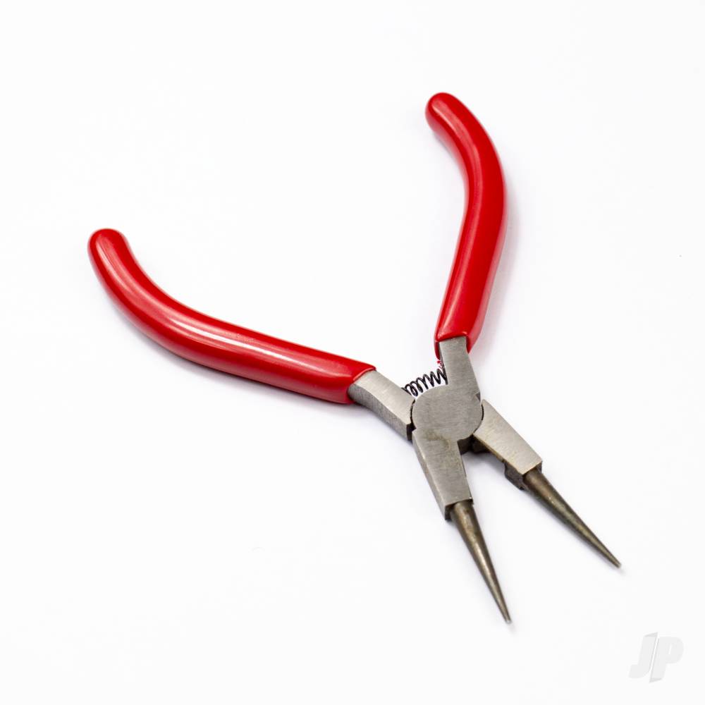 Excel 5in Spring Loaded Soft Grip Plier, Round Nose (Carded) 55592