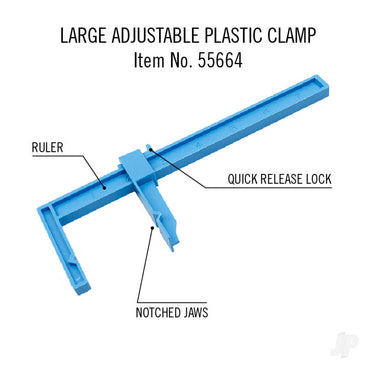 Excel 7in Adjustable Plastic Clamp (Carded) 55664