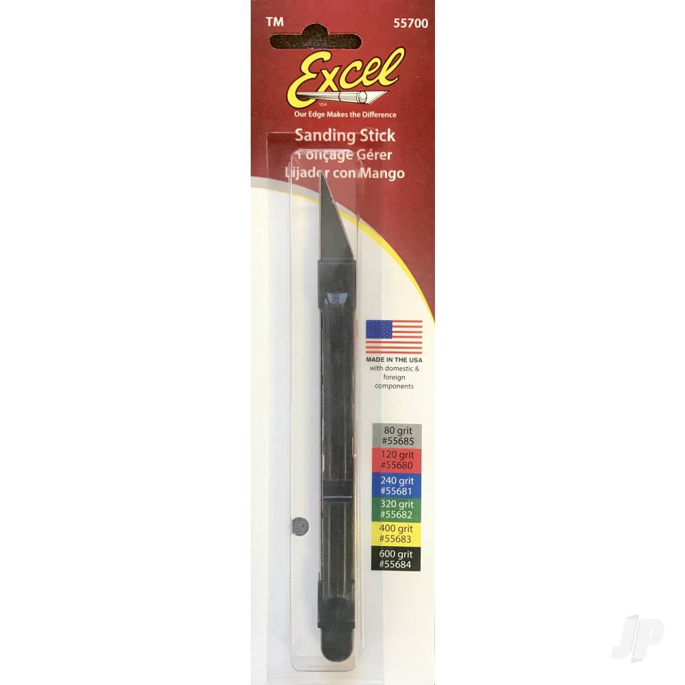 Excel Sanding Stick with #600 Belt (Carded) 55716