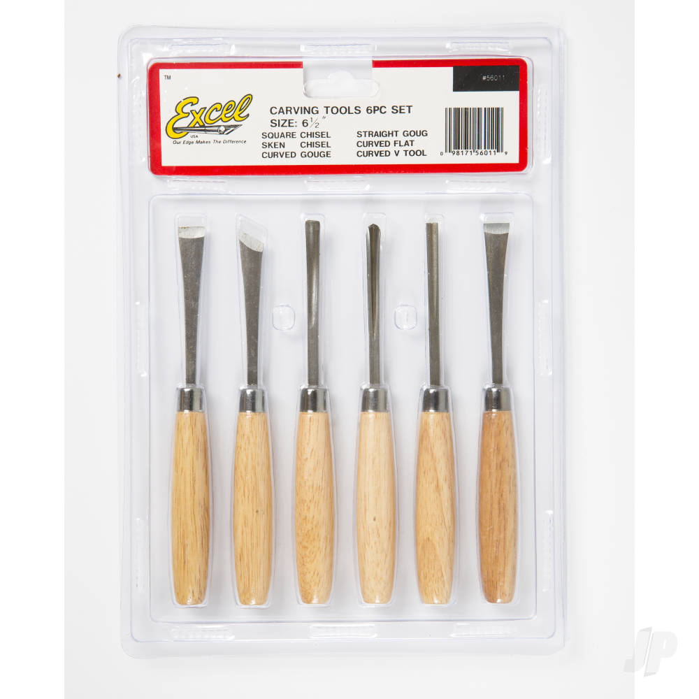 Excel Beginners 6 Piece Woodcarving (Shell) 56011
