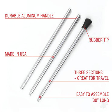 Excel 3/8x30in (76cm) Round Aluminium Mahl stick (Bagged) 70044