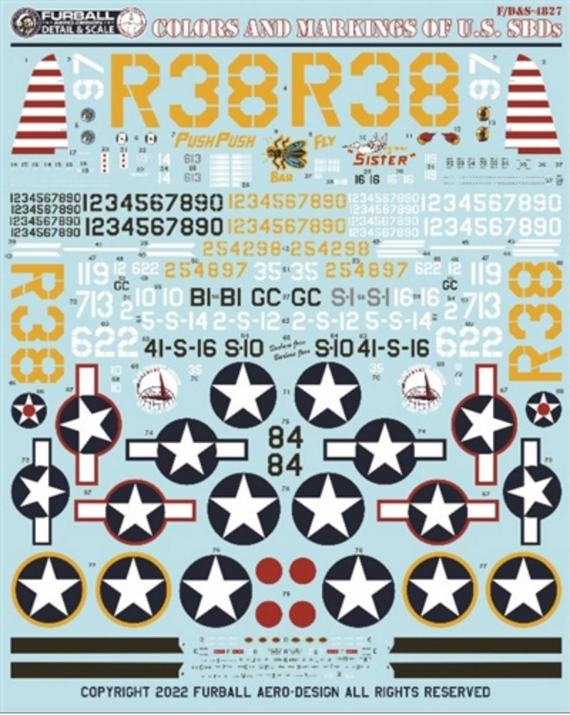 Furball Aero-Design FBDS4827 1:48 "Colors & Markings of U.S