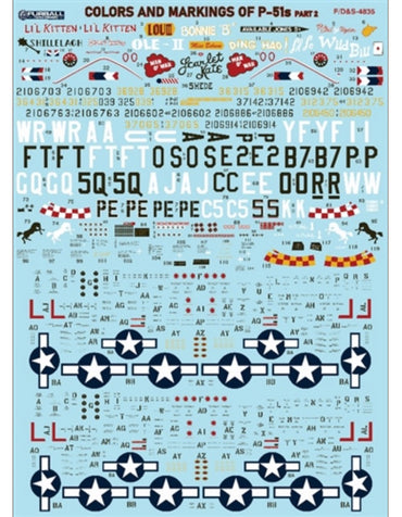 Furball FBDS4835 Colors & Markings P-51B/C Mustang Pt II 1:48
