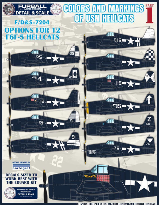 Furball Aero-Design FBDS7204 1:72 Grumman Hellcat