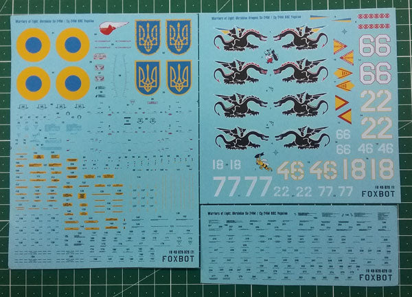 Foxbot Decals FBOT48028 1:48 Ukrainian Dragons: Sukhoi Su-24M