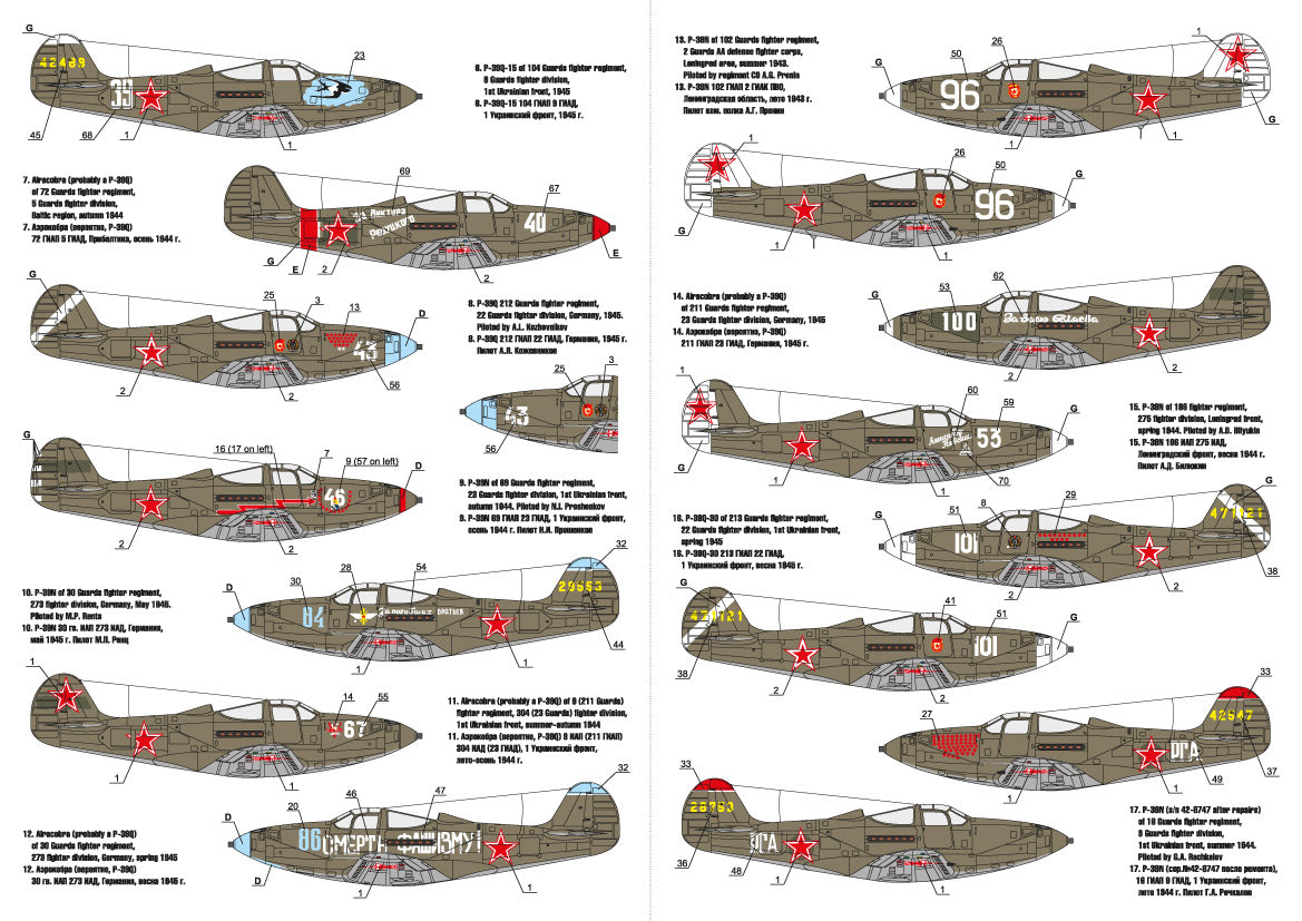 Foxbot FBOT72014 Soviet P-39N/Q Red Snake & Stencils 1:72