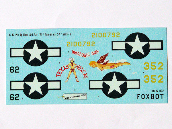 Foxbot FBOT72022 Douglas C-47 Pin-Up & Stencils Part 6 1:72