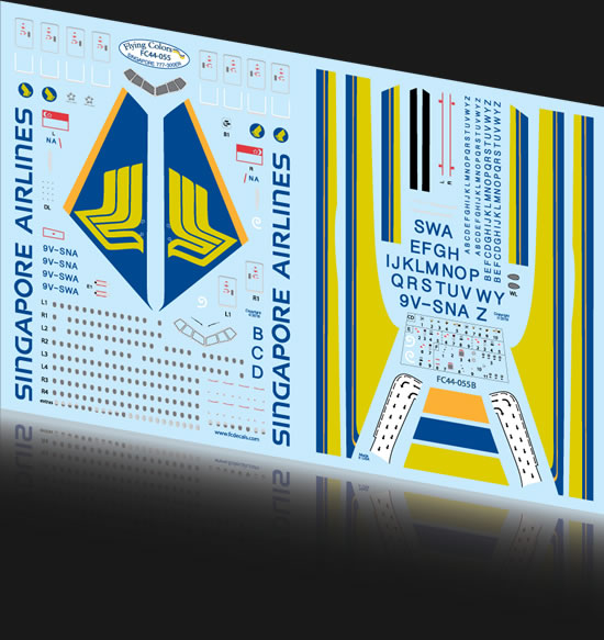 Flying Colors FC44055 Singapore Airlines Boeing 777-300ER 1:144