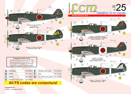 FCM FCM32025 1:32 Nakajima Ki-84 Hayate