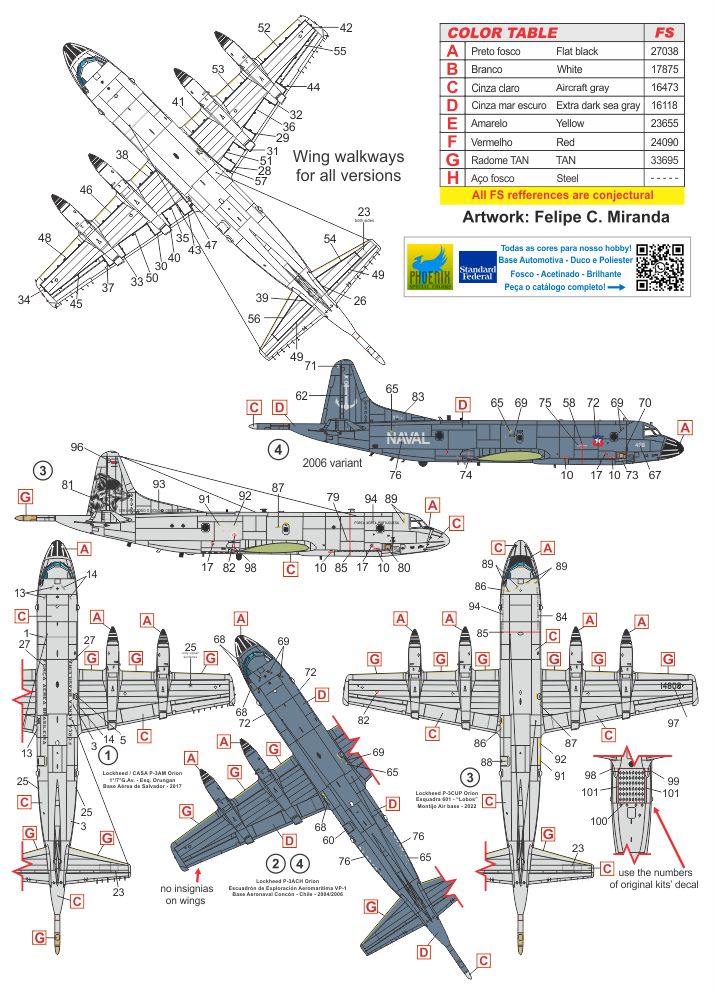 FCM FCM44036 1:144 Lockheed P-3C Orion