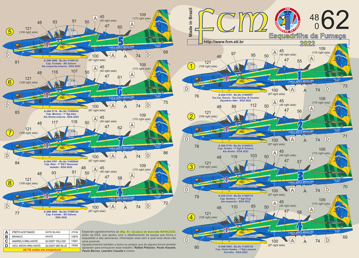 FCM FCM48062 1:48 Embraer EMB-314 Super Tucano