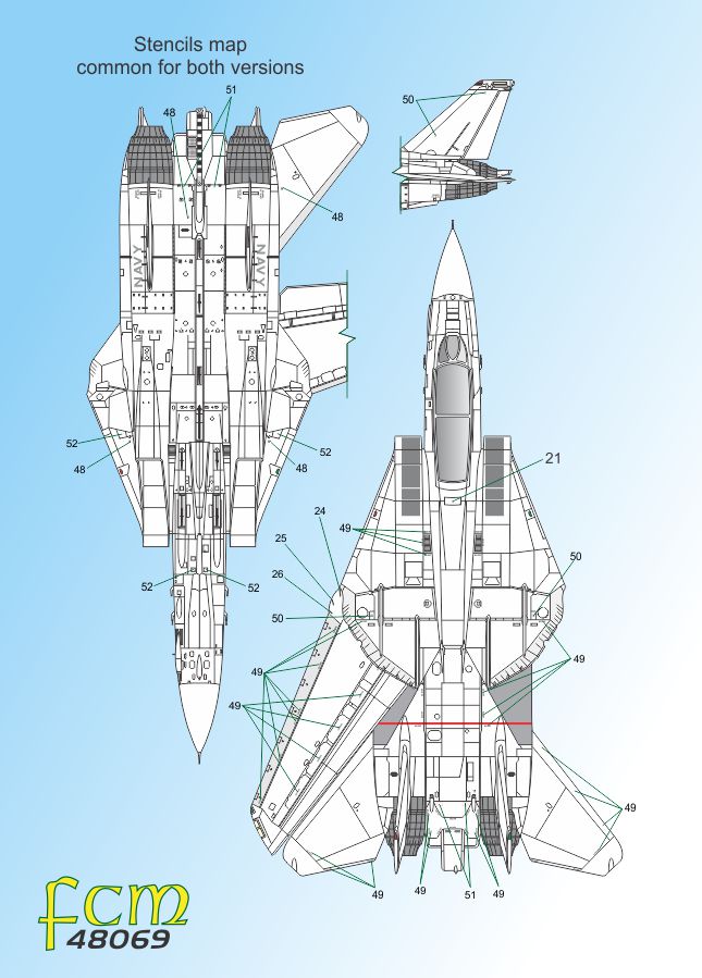 FCM FCM48069 1:48 Cats from USS Kitty Hawk Models