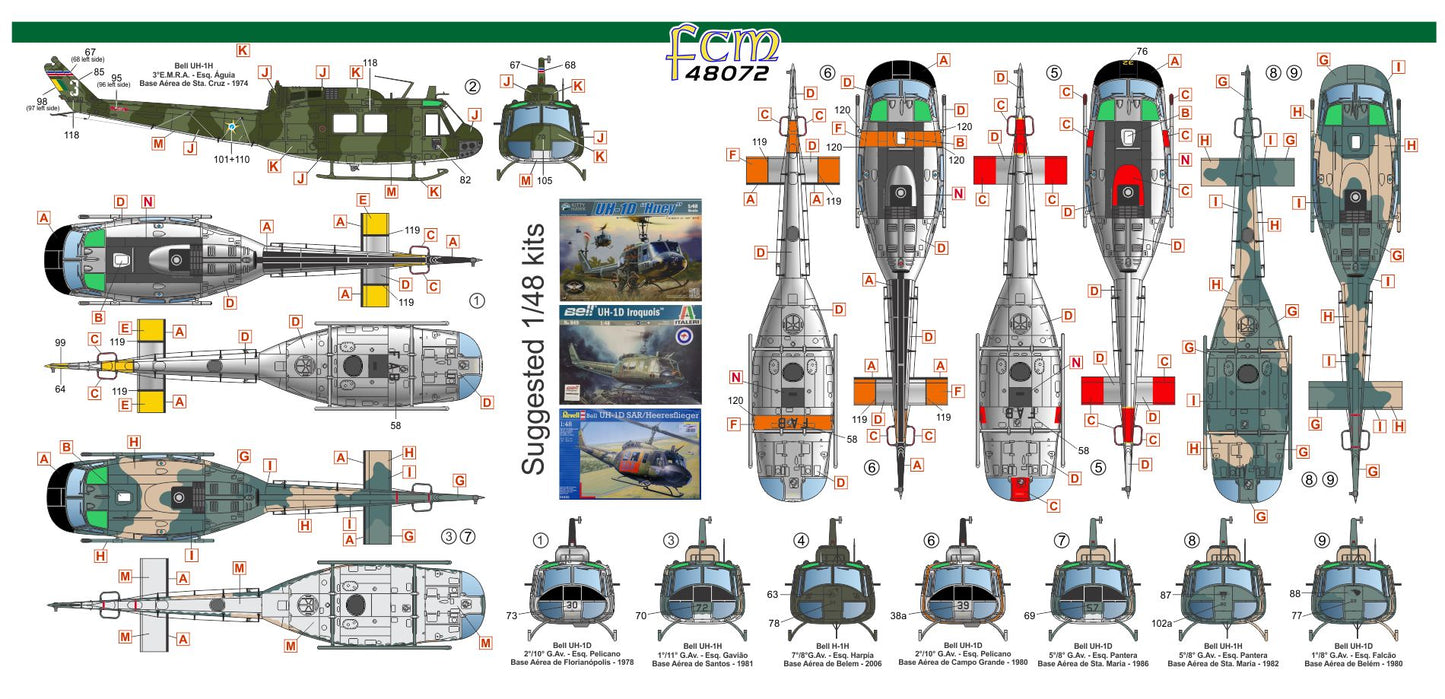 FCM FCM48072 1:48 Bell UH-1D/H