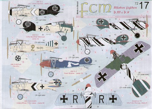 FCM FCM72017 1:72 Albatros D.III/D.V