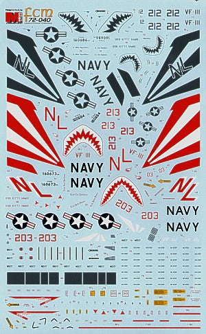 FCM FCM72040 1:72 Grumman F-14A Tomcat 'Sundowners'