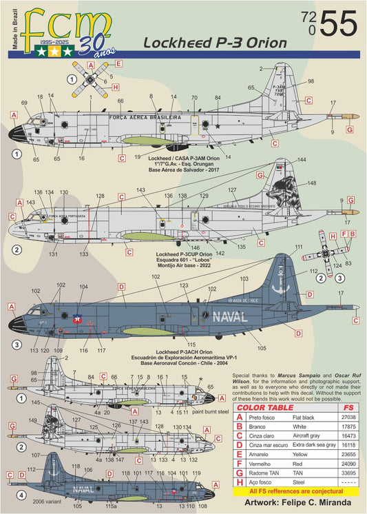 FCM FCM72055 1:72 Lockheed P-3C Orion