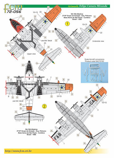 FCM FCM72056 1:72 Grumman SA-16A Albatross