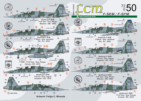 FCM FCM72050 1:72 Northrop F-5EM / F-5FM Brazilian Air Force