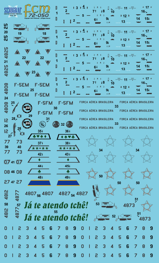FCM FCM72050 1:72 Northrop F-5EM / F-5FM Brazilian Air Force
