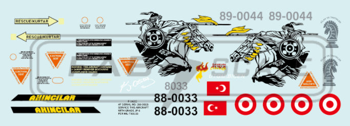 FabScale FD48038 F-16C Block 40 Turkey AF 152nd Filo 2021 1:48