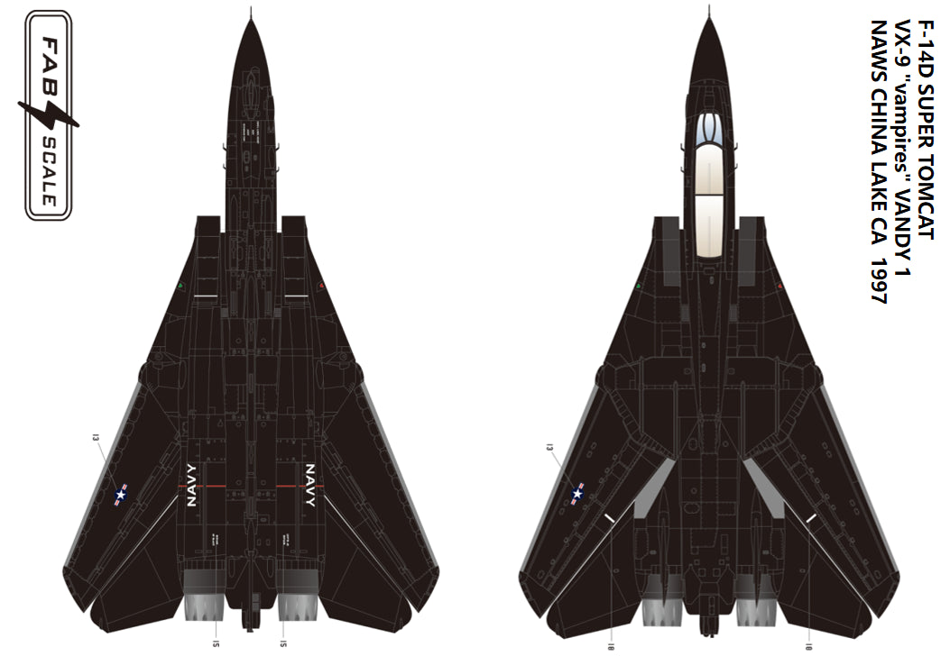 FabScale FD72092 F-14D Super Tomcat VX-9 Vandy 1 1997 1:72