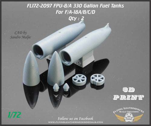 Flying Leathernecks FL172-2097 FPU-8/A 330 Gallon Fuel Tank 1:72