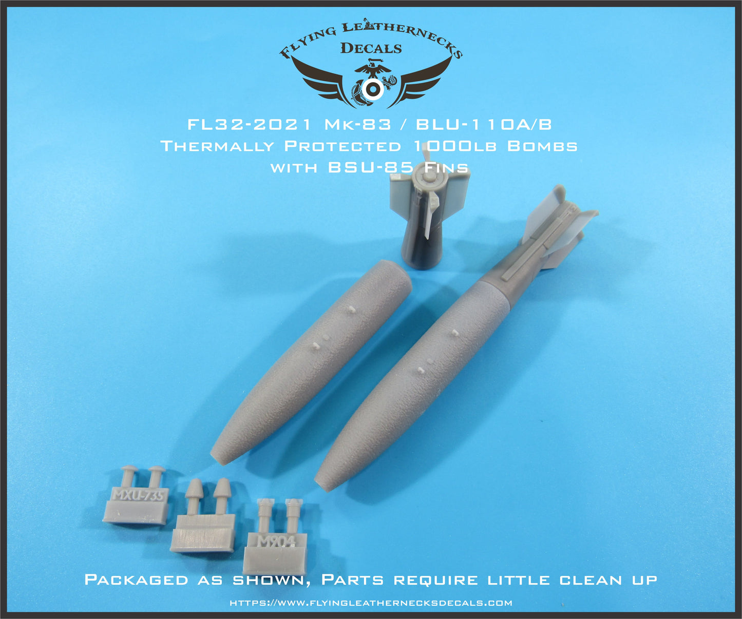 Flying Leathernecks FL32-2021 1:32 Mk-83 / BLU-110A/B with BSU-85 Fin