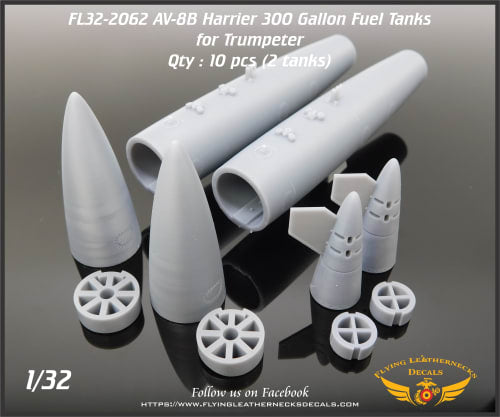 Flying Leathernecks FL32-2062 AV-8B/Harrier GR 300gal Fuel Tanks 1:32