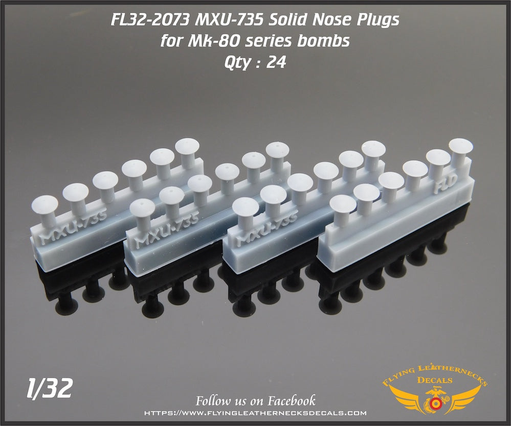 Flying Leathernecks FL32-2073 1:32 MXU-735 Solid Nose Plugs Mk-80 series bombs