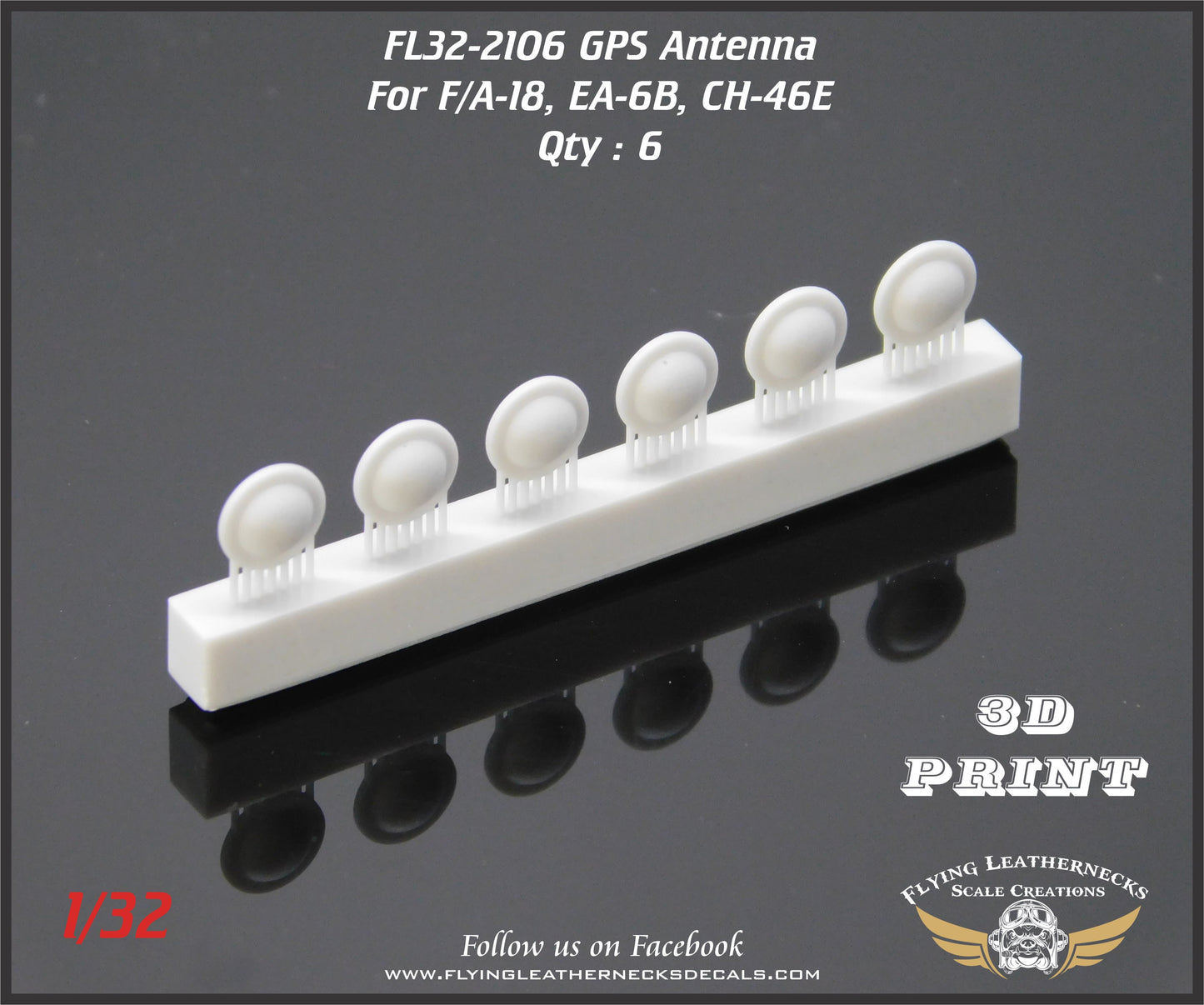 Flying Leathernecks FL32-2106 GPS Antenna F/A-18/EA-6B/CH-46E 1:32
