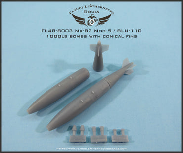 Flying Leathernecks FL48-8003 1:48 Mk-83 1000lb bomb with Conical fin