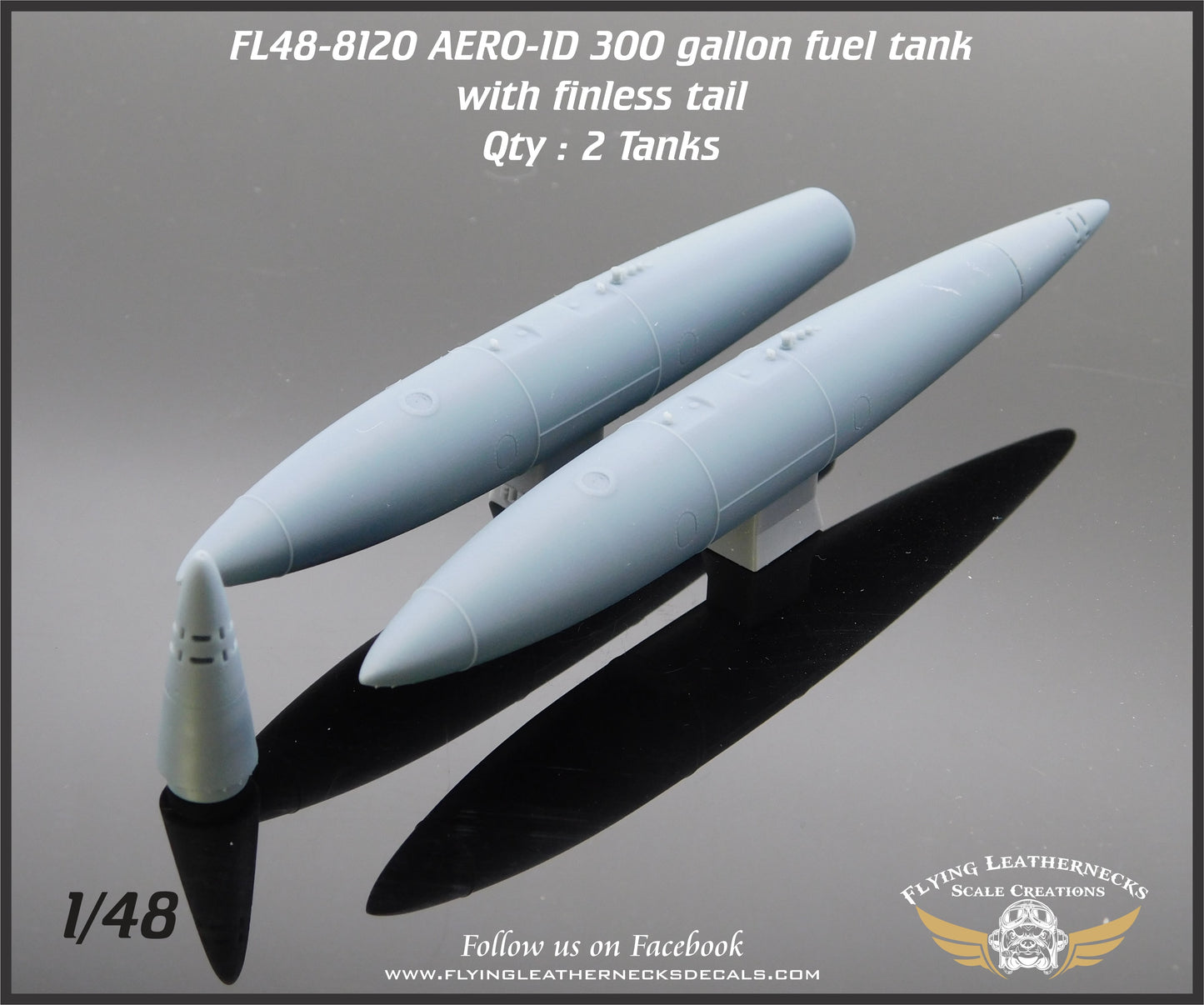 Flying Leathernecks FL48-8120 AERO-1D 300gal Tank (Finless) 1:48