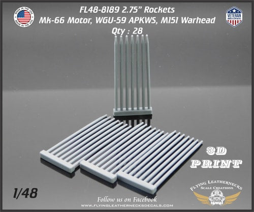 Flying Leathernecks FL48-8189 1:48 2.75" Rockets