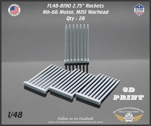 Flying Leathernecks FL48-8190 1:48 2.75" Rockets