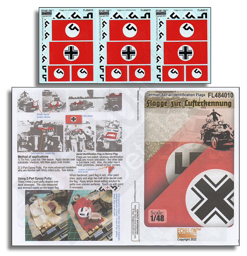 Echelon FD FL484010 1:48 German Aerial Identification / Recognition Flags