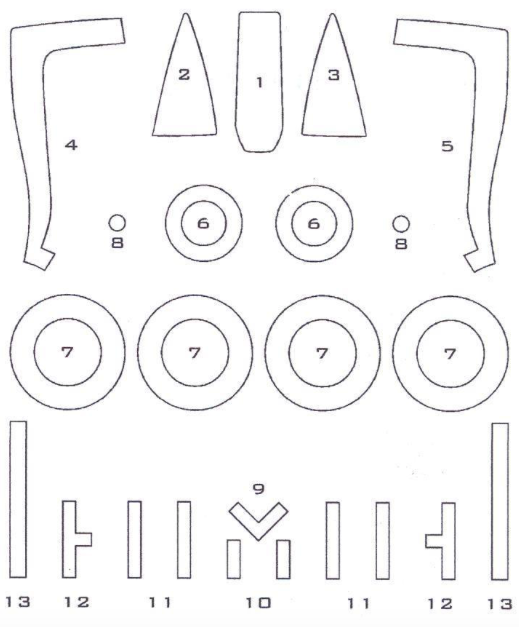 Flying Leathernecks FLM48-17 A-10A Thunderbolt II Mask Set 1:48