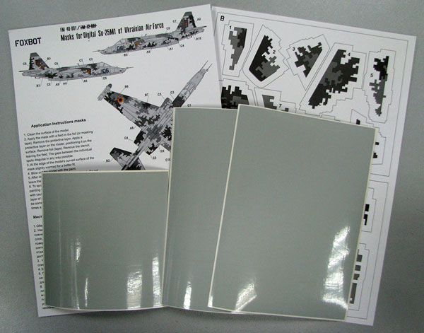 Foxbot Decals FM48001 1:48 Sukhoi Su-25M1 Ukrainian Air Forces camouflage