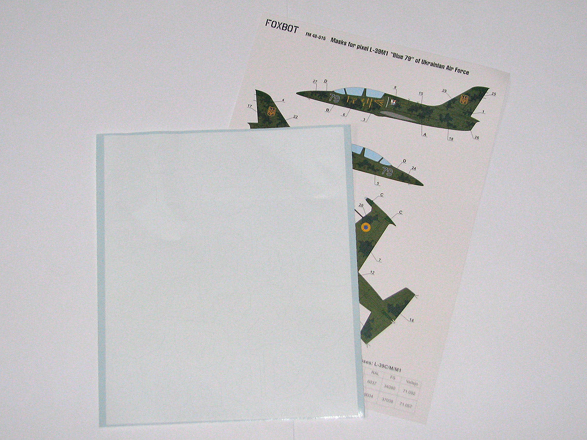 Foxbot FM48015 Aero L-39M1 Blue 79 Ukrainian AF Pixel Masks 1:48