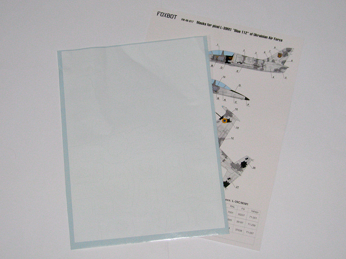 Foxbot FM48017 Aero L-39M1 Blue 112 Ukrainian AF Pixel Masks 1:48
