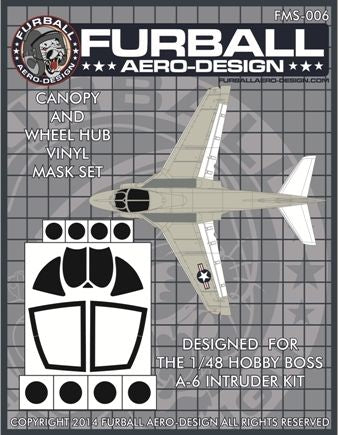 Furball FMS006 A-6 Intruder Vinyl Canopy Mask Set 1:48