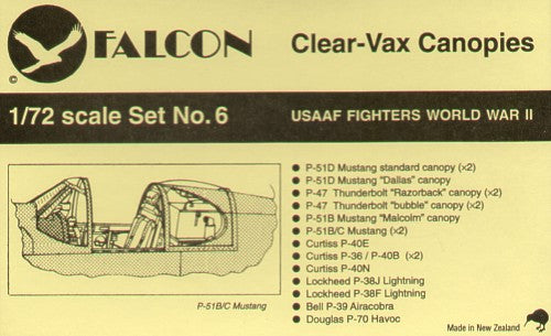 Falcon FNCV0672 1:72 USAF Fighters WWII