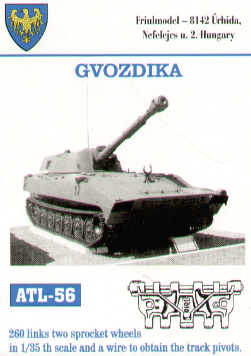 Friul Modellismo ATL-056 1:35 2C1 122mm Howitzer 'Gvozdika'