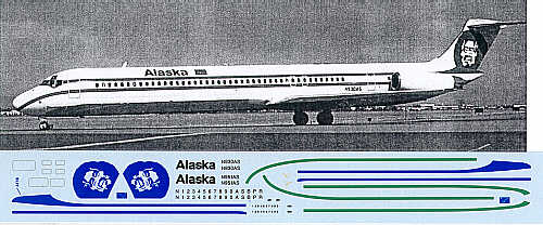Flightpath USA FPA20238 1:200 MD-80 Alaska Old Colours Decals