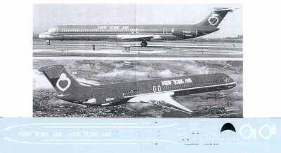 Flightpath USA FPA20254 1:200 MD-80/DC-9-30 New York Air Decals