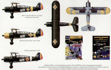 Frrom-Azur FR0001 1:72 IAR IAR-39 biplane Decals Rumania x 3