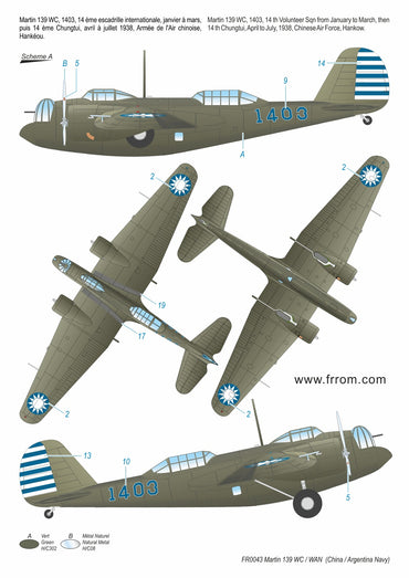 Frrom-Azur FR0043 1:72 Martin B-10 Export WC/WAN