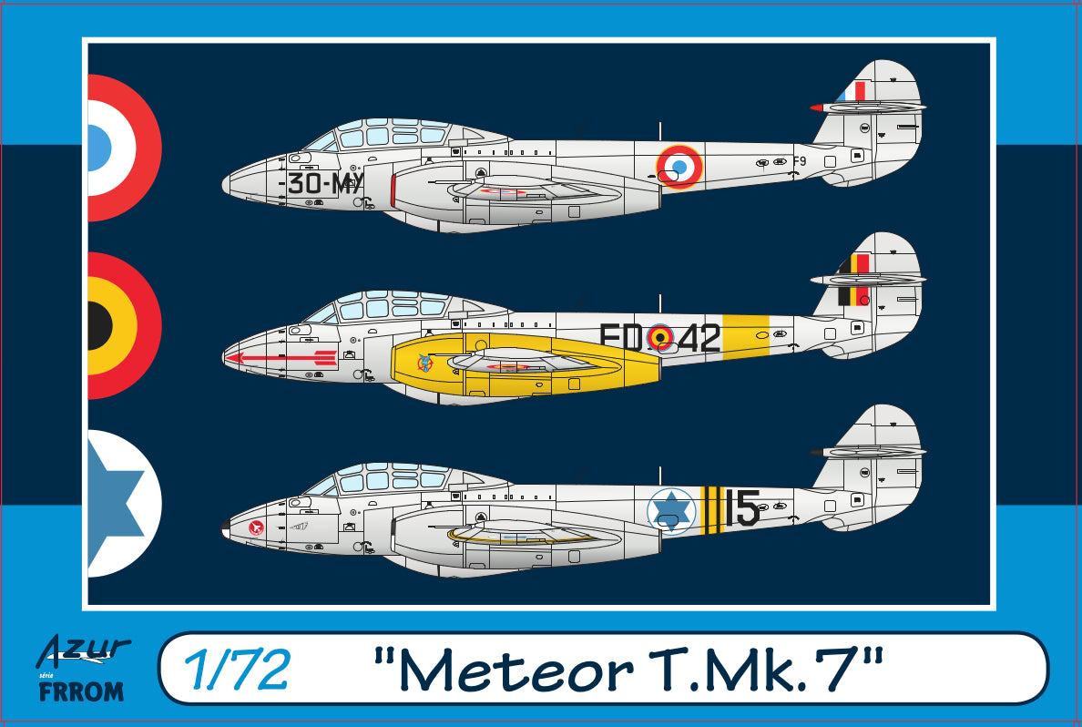 Frrom-Azur FR0045 Gloster Meteor T Mk.7 Israel/France/Belgium 1:72