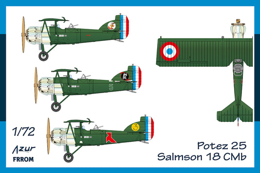 Frrom-Azur FR0054 Potez 25 Salmson 18 CMb Engine 1:72