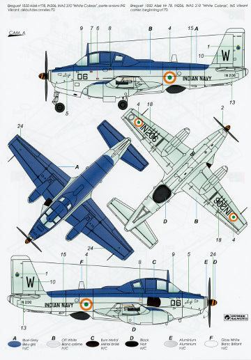 Frrom-Azur FR0031 Breguet 1050 Alize 1G India White Cobras 1:72
