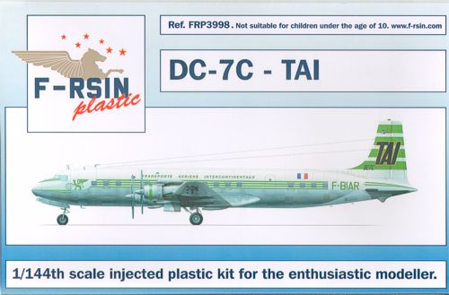 F-rsin Plastic FRP3998 1:144 Douglas DC-7C Decals T.A.I.
